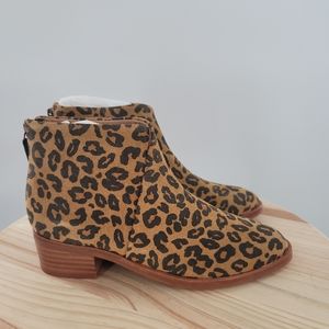 Soludos Venetian Cheetah Print Boots Size 5.5 US